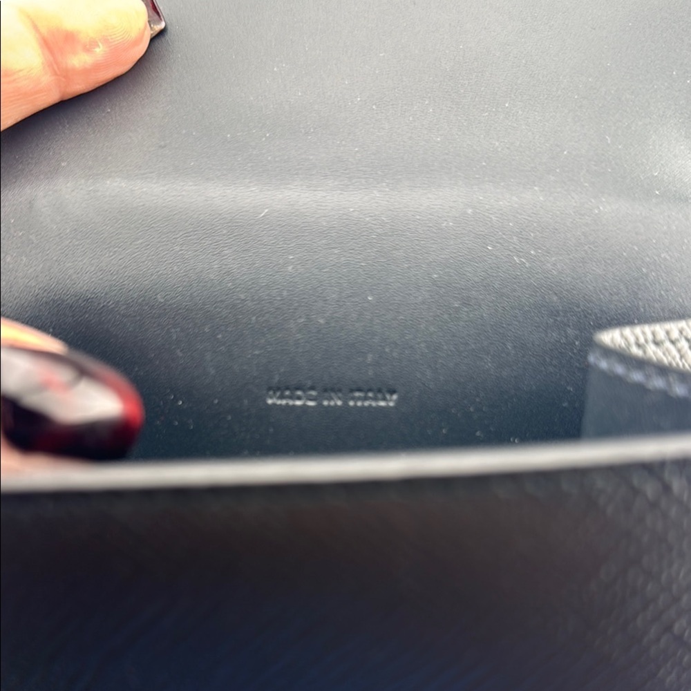 Smythson Black Leather Crossbody Bag - Picture 4 of 6